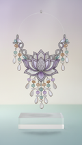 Starlit Lotus Statement Necklace