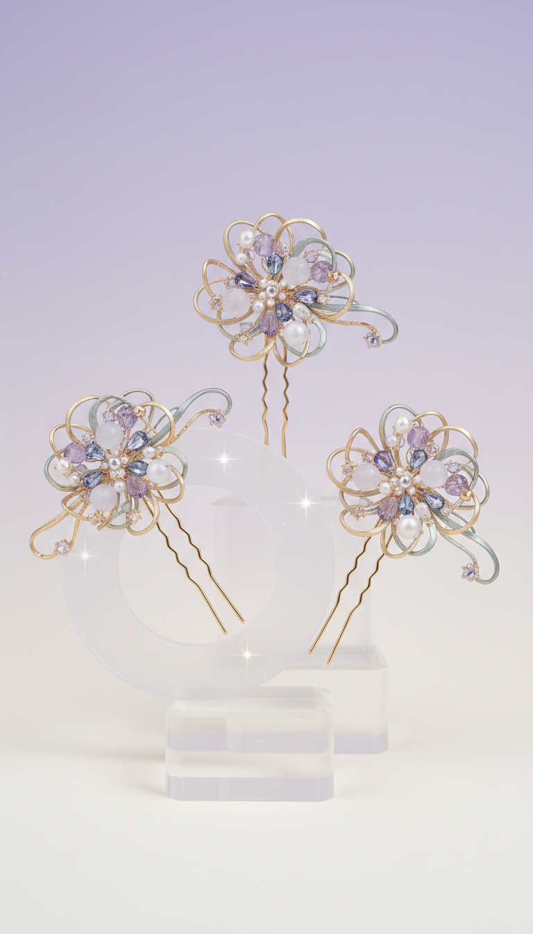 Celestial Blossom Hairpin Set