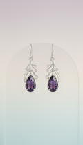 Cosmic Amethyst Drop Earrings